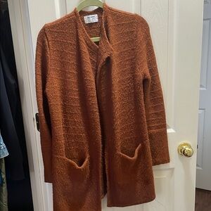 OLD NAVY Pumpkin Textured Knit Long Cardigan Sweater